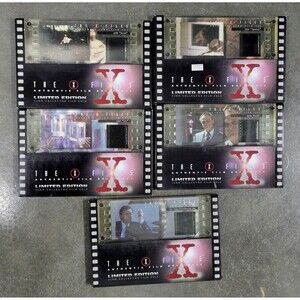 X-Files Limited Edition Authentic 35mm Collector Film Cel Lot  5 Rare #1-3 #7-8